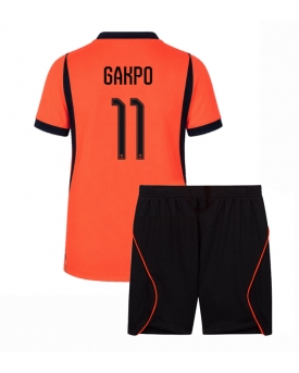 Billige Fotballdrakt Nederland Cody Gakpo #11 Replika Hjemmedraktsett Barn VM 2026 Kortermet (med bukser)